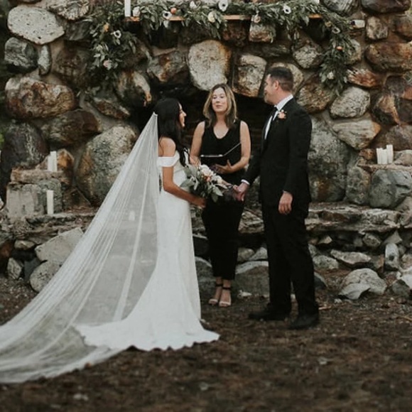 Watters Dresses & Skirts - Custom Veil Etta James Embroidered Wedding Veil “Sunday Kind of Love” from Etsy